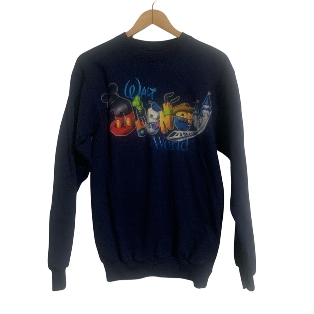 Disneyland Resort Walt Disney World By Hanes Navy Woman’s M Sweater